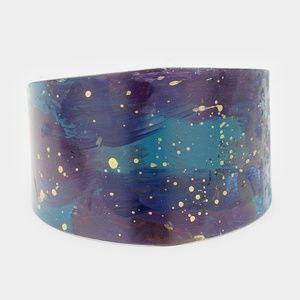 Painted Metal Cuff Bracelet